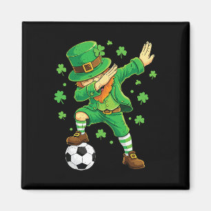 Dabbing Leprechaun Lustiger irischer Junge St. Pat Magnet
