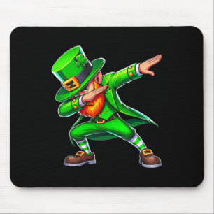 Dabbing Leprechaun St. Patrick's Day Lustige Irisc Mousepad