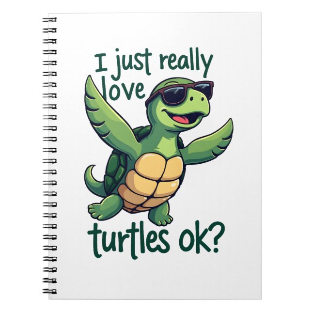 Dabbing Meeresschildkröte I just Eure Liebe Turtle Notizblock (Vorderseite)