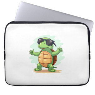 Dabbing Meeresschildkröte Tierliebhaber Rette Die Laptopschutzhülle