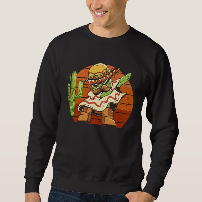 Dabbing Mexican Fiesta Cinco de Mayo Festival Cele Sweatshirt (Vorderseite)