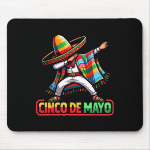 Dabbing Mexican Poncho Cinco De Mayo Fiesta 1 Mousepad