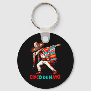 Dabbing Mexican Poncho Cinco De Mayo Fiesta Schlüsselanhänger