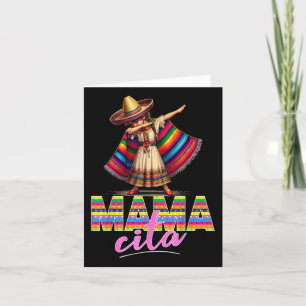 Dabbing Mexican Poncho Sombrero Cinco De Mayo Mama Karte