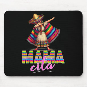 Dabbing Mexican Poncho Sombrero Cinco De Mayo Mama Mousepad