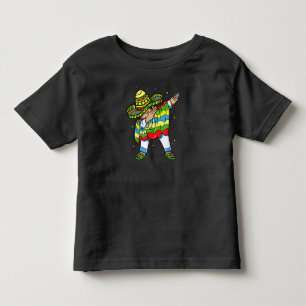 Dabbing Mexican Poncho Sombrero Cinco de Mayo Part Kleinkind T-shirt