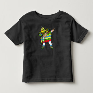 Dabbing Mexican Poncho Sombrero Cinco de Mayo Part Kleinkind T-shirt