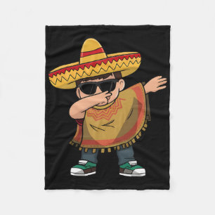 Dabbing Mexikanischer Poncho Cinco De Mayo Dabbing Fleecedecke
