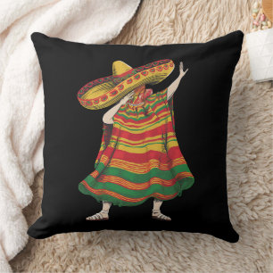 Dabbing Mexikanischer Poncho Cinco De Mayo Fiesta- Kissen