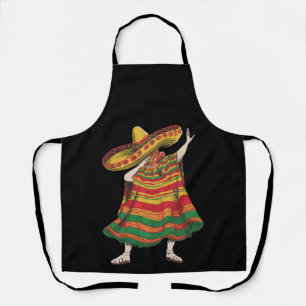 Dabbing Mexikanischer Poncho Cinco De Mayo Fiesta- Schürze