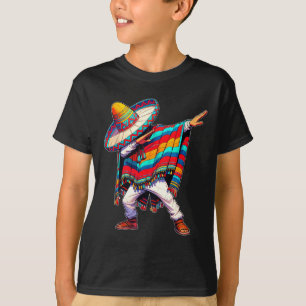 Dabbing Mexikanischer Poncho Cinco De Mayo Männer T-Shirt