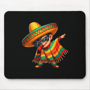 Dabbing Mexikanischer Poncho Cinco De Mayo Sombrer Mousepad
