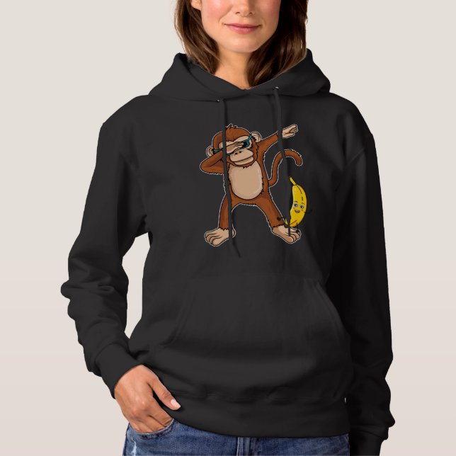 Dabbing Monkey  Dab Dance Monkey Hoodie (Vorderseite)
