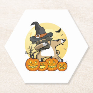 Dabbing Mops Halloween Untersetzer