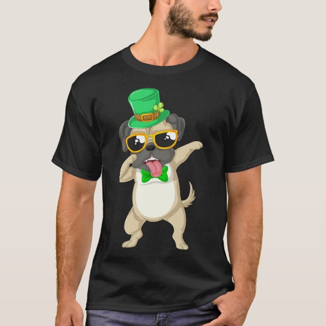 Dabbing-Mops St. Patricks Day 331 T-Shirt (Vorderseite)