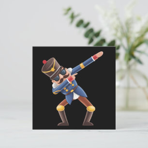 Dabbing Nussknacker Weihnachtsfeiertag Feiertagskarte