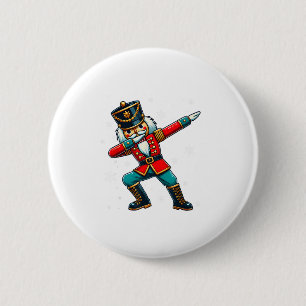 Dabbing Nussknacker Weihnachtskostüm passende Fami Button