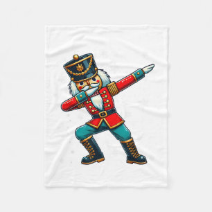 Dabbing Nussknacker Weihnachtskostüm passende Fami Fleecedecke