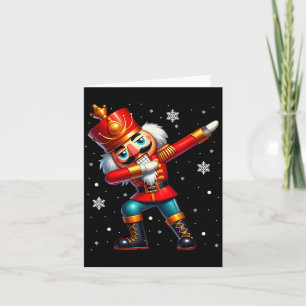 Dabbing Nussknacker Weihnachtskostüm passende Fami Karte