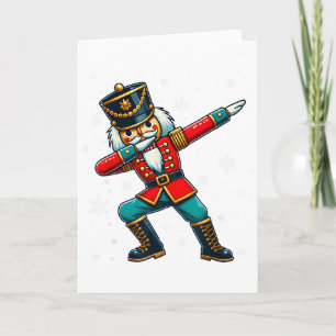 Dabbing Nussknacker Weihnachtskostüm passende Fami Karte