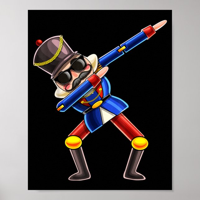 Dabbing Nutcracker Christmas Costume Nutcracker Gi Poster (Vorne)
