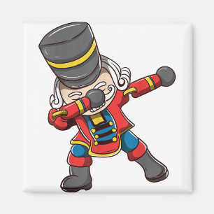 Dabbing Nutcracker Squash-Matching Weihnachten Magnet