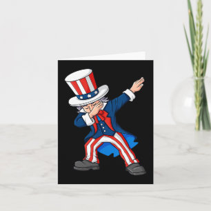 Dabbing Onkel Sam 4. Juli Dab Boys Girls Kinder Karte