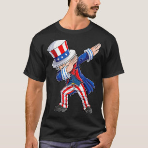 Dabbing Onkel Sam 4. Juli Kinder Jungen Männer 1 T-Shirt