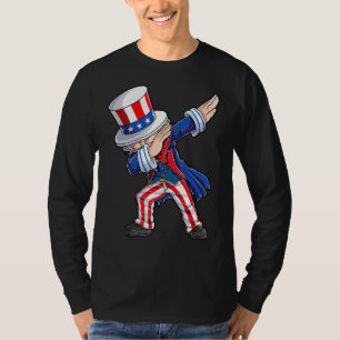Dabbing Onkel Sam 4. Juli Kinder Jungen Männer 2 T-Shirt
