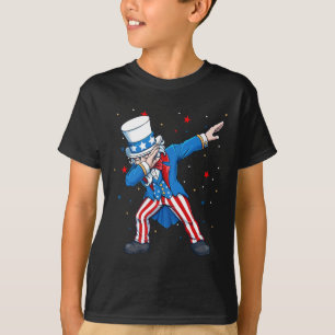 Dabbing Onkel Sam 4. Juli Kinder Jungen Männer T-Shirt