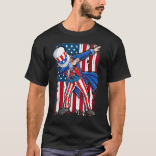 Dabbing Onkel Sam 4. Juli Männer Kinder Jungen 1 T-Shirt