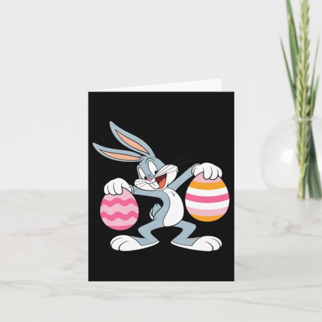 Dabbing-Osterhase Karte (Vorderseite)