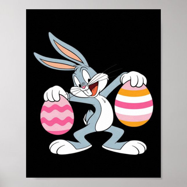 Dabbing-Osterhase Poster (Vorne)