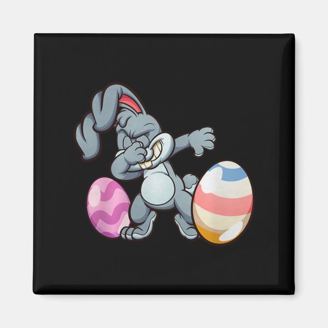 Dabbing Osterhase Premium Tri-Blend  Magnet (Vorne)
