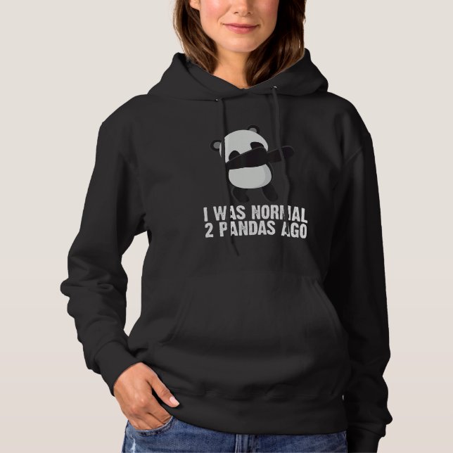 Dabbing Panda Black White Panda Bear  Men Women Hoodie (Vorderseite)