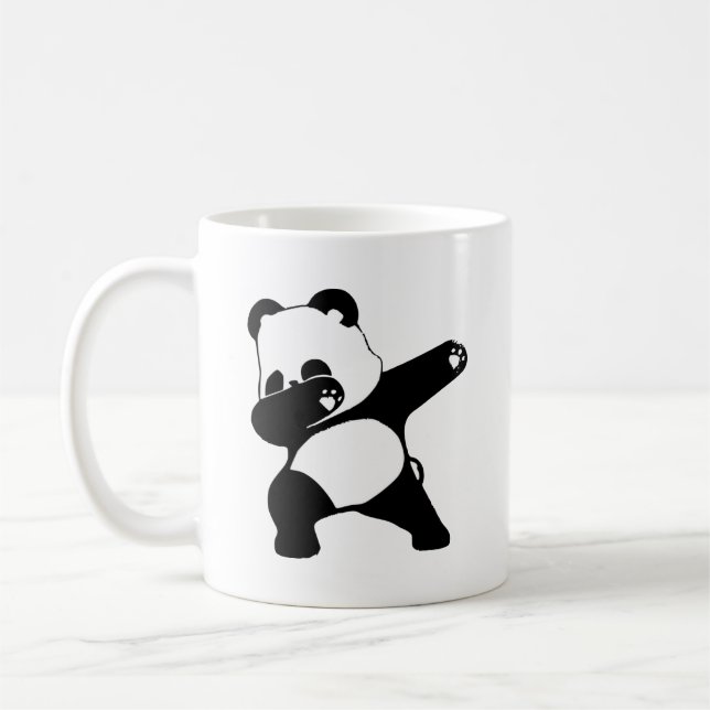 Dabbing Panda, Funny Panda dab dance Kaffeetasse (Links)