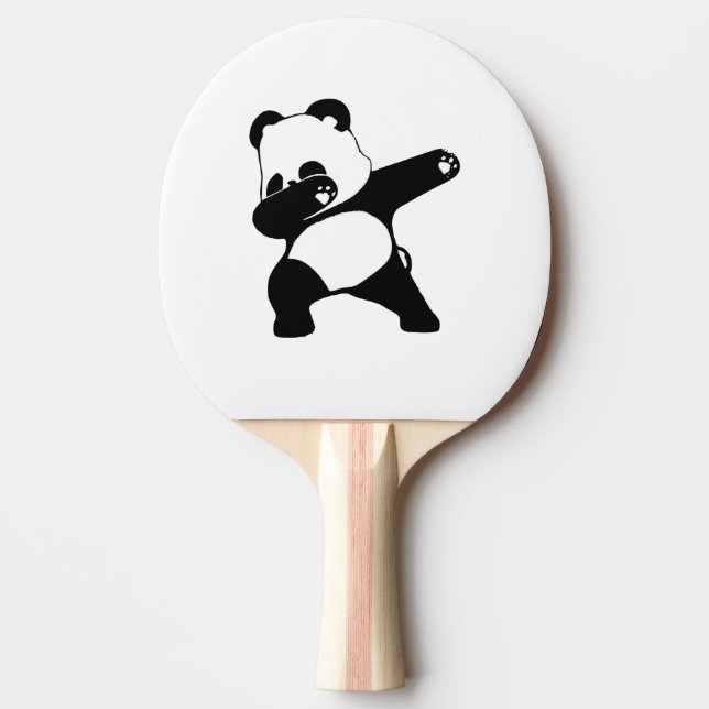 Dabbing Panda, Funny Panda dab Tischtennis Schläger (Vorderseite)