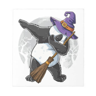 Dabbing Panda Halloween-Shirts, Halloween 2021 Notizblock