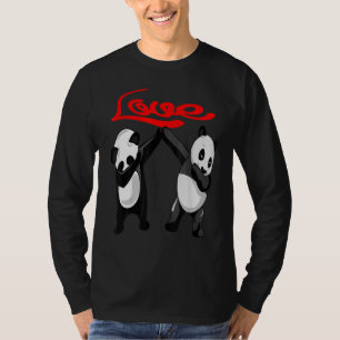 Dabbing Panda Liebe Süßes Tier Panda Bär Tanzen T-Shirt