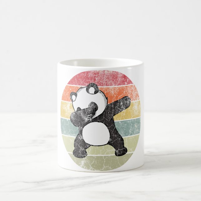 Dabbing Panda, Lustiger Panda Dab Tanz Kaffeetasse (Mittel)