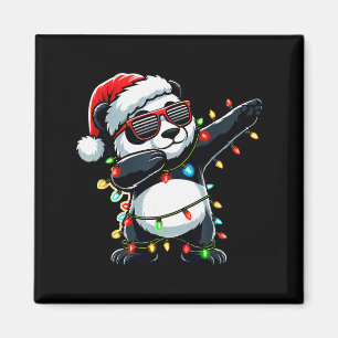 Dabbing Panda Weihnachten für Kinder Jungen Mädche Magnet