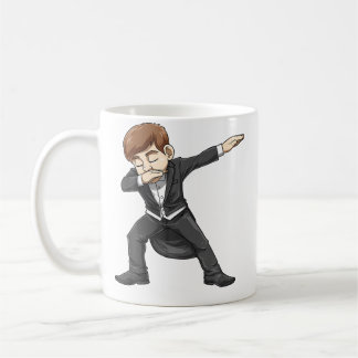 Dabbing-Piano-Junge Klavierschüler für einen Klavi Kaffeetasse