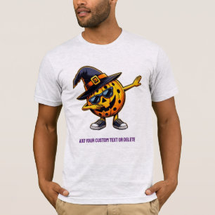 Dabbing Pickleball Pumpkin Halloween Sports T-Shirt