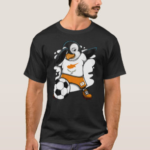Dabbing Pinguin Cyprus Soccer Fans Jersey Football T-Shirt