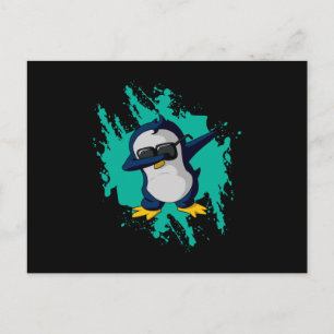 Dabbing Pinguin Dab Cold Ice Witziges Geschenk Ide Postkarte