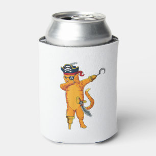 Dabbing Pirate cat - Halloween Dab-Kostüm Dosenkühler
