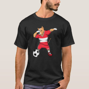 Dabbing Pitbull Dog Austria Fußball Fans Jersey Fo T-Shirt