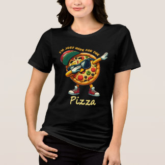 Dabbing Pizza Design Tri-Blend Shirt