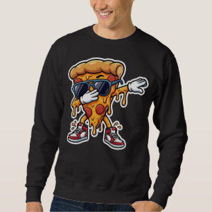 Dabbing Pizza-Scheibe Lustiges Grafik-T-Shirt für  Sweatshirt
