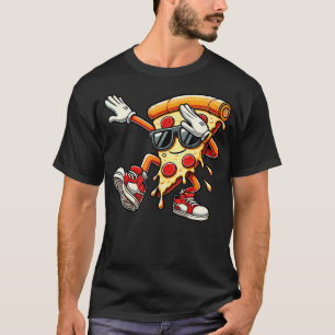 Dabbing Pizza-Scheibe Tanz Pizza Kleinkind Junge t T-Shirt
